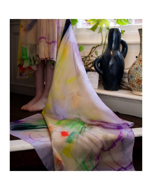 Klements Yellow Ghosts Scarf Giant Square