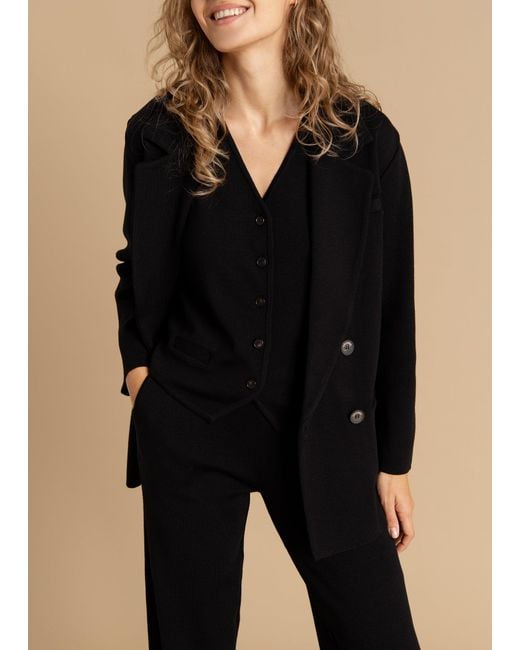 SALANIDA Blue Forza Knitted 100% Merino Blazer