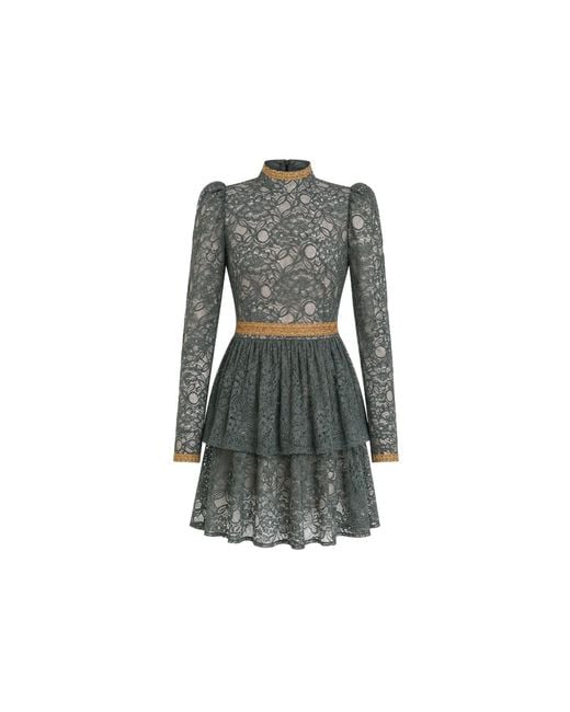 Mandarano Gray Siena Lace Dress