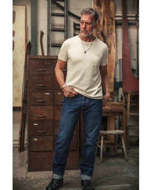 &SONS Trading Co Natural Bianco Knitted T-Shirt Raw for men