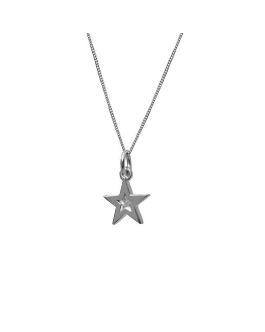 Edge Only Metallic Mini Megastar Pendant Sterling