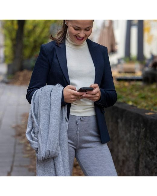 tirillm Gray Andrea Merino Wool Trouser