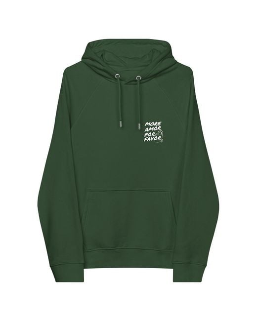 Anchor and Crew Green Bottle Nine More Amor Por Favor Editions Organic Cotton Hoodie for men
