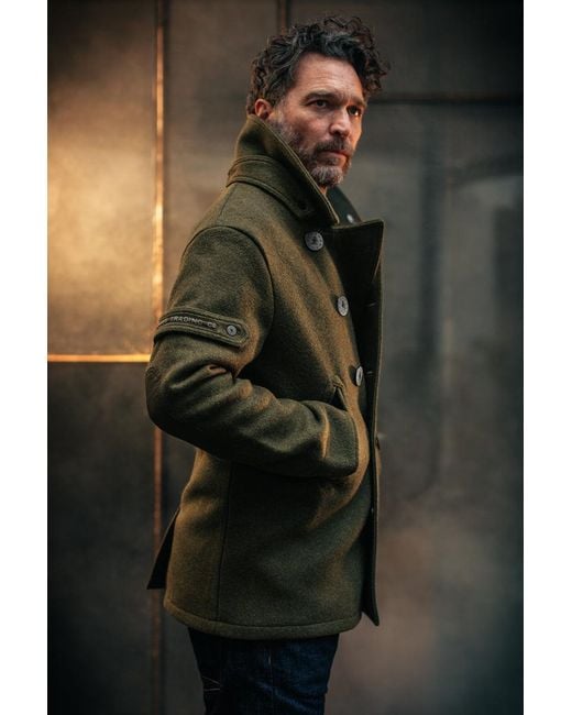 &SONS Trading Co Green Andsons Boardwalk Peacoat Army for men