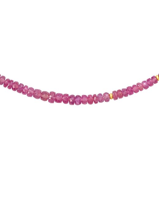 Bombyx House Red Sapphire Bead Necklace
