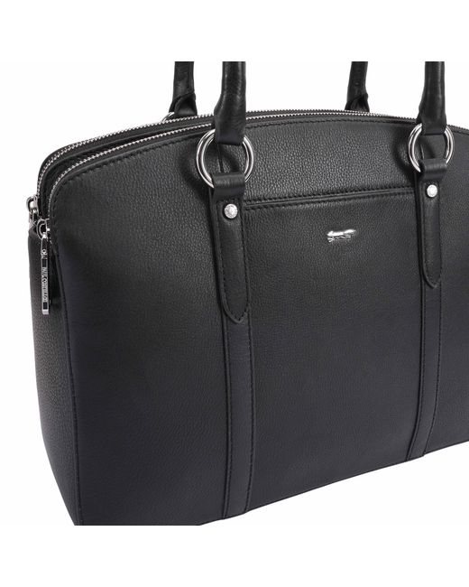 Paul Costelloe Black Laurent Leather Tote
