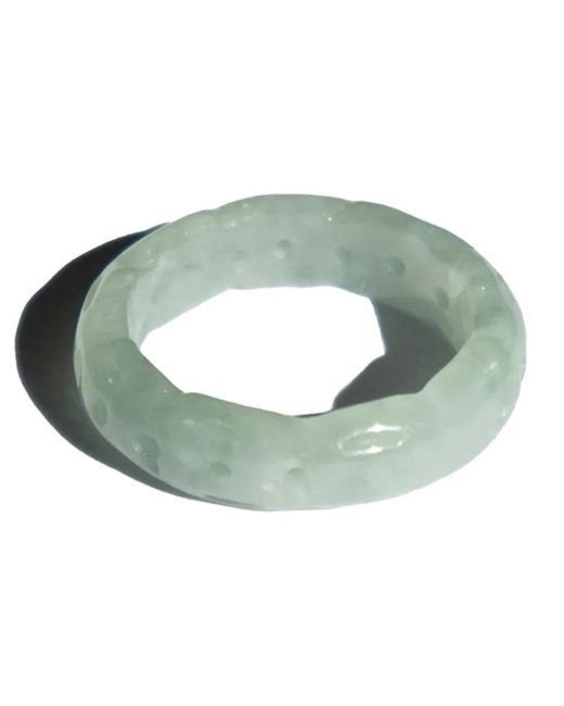 seree White Weave Off- Jade Ring