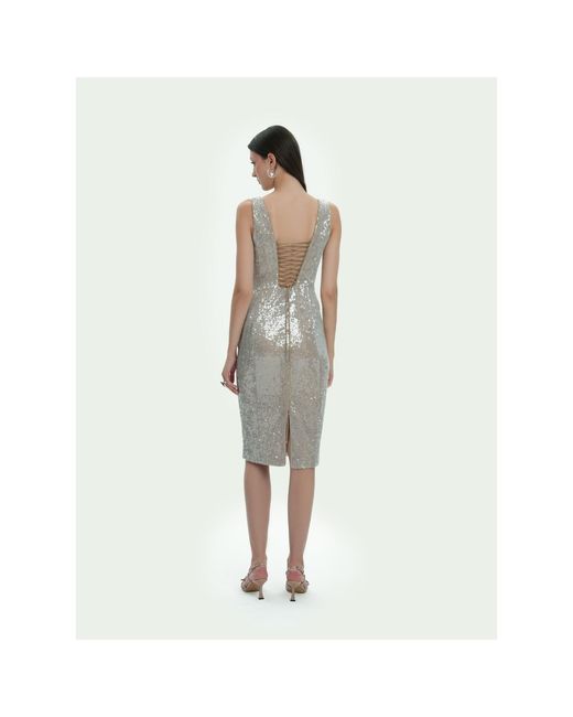 Elsava Natural Midi Dress