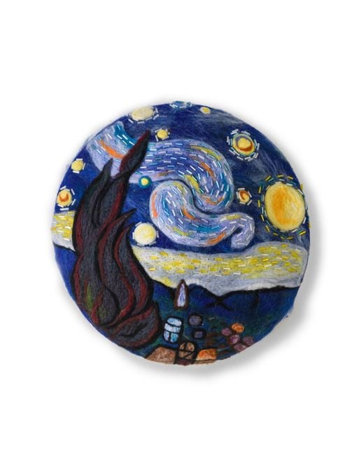 Heartfelt Layers Blue Van Gogh Starry Night