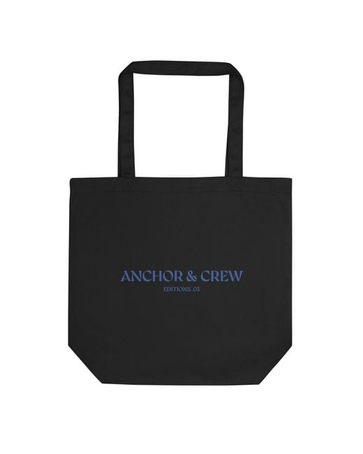 Anchor and Crew Black Three Celeste Editions Recycled Cotton Tote Bag