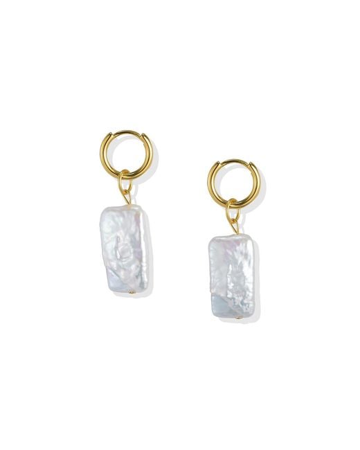 Lait & Lune Metallic Beliz Pearl Earrings