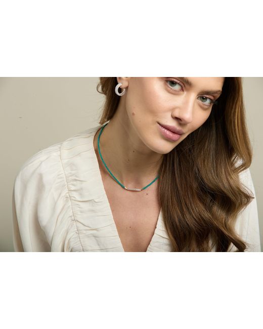 Pearls of the Orient Online Blue Nova Fine Necklace With Dyed & Cultured Freshwater Pearl