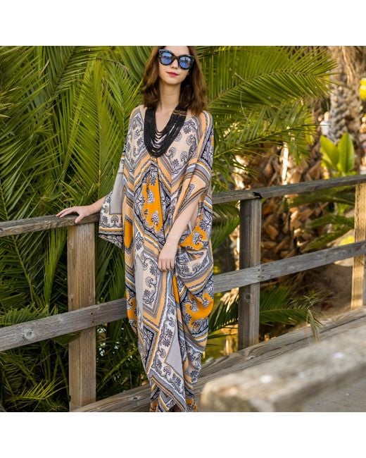 Jennafer Grace Metallic Eliza Caftan