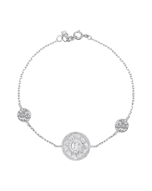 Luna Charles Metallic Alena Sun Coin Bracelet