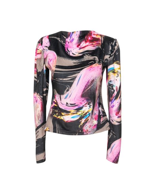 ARTISTA Pink Ruben Velvet Top