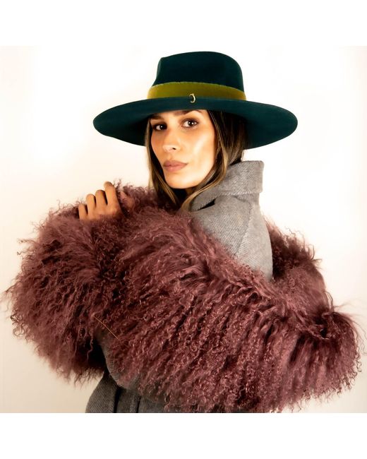 Shaded the Label Green Trebah Peacock Fedora Hat