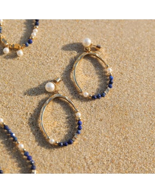 Retro Chic Metallic Poseidon Earrings