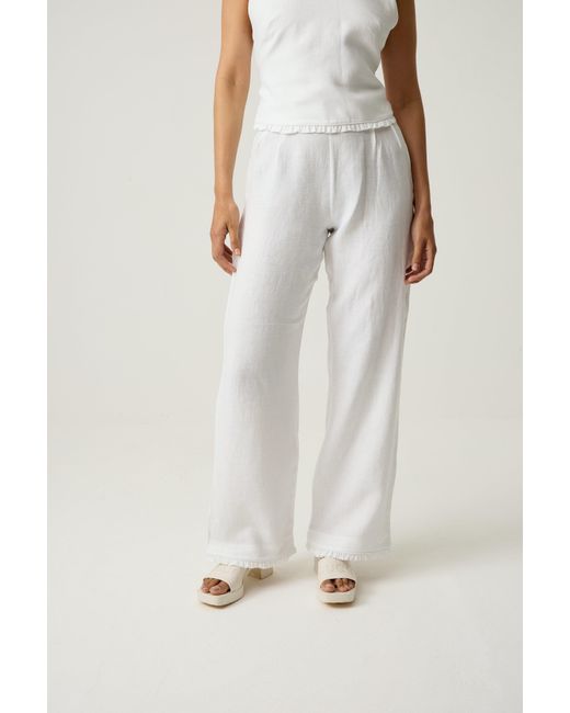 Imaura White Beyond The Wallflower Trousers