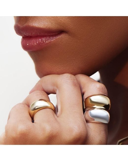 Argento Vivo Metallic Orb Ring