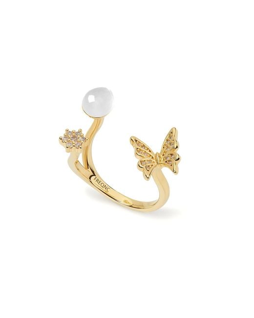 Freqnc Atelier Metallic Butterfly Ring