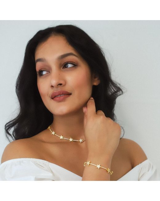 Luna Charles Metallic Margot Sparkling Star Choker