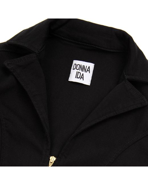 Donna Ida Black Cassandra The Flared Jumpsuit