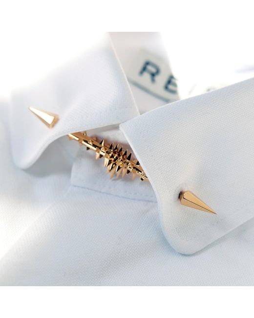 Kasun Metallic Collar Bar With Armoured Studded Sleeve for men
