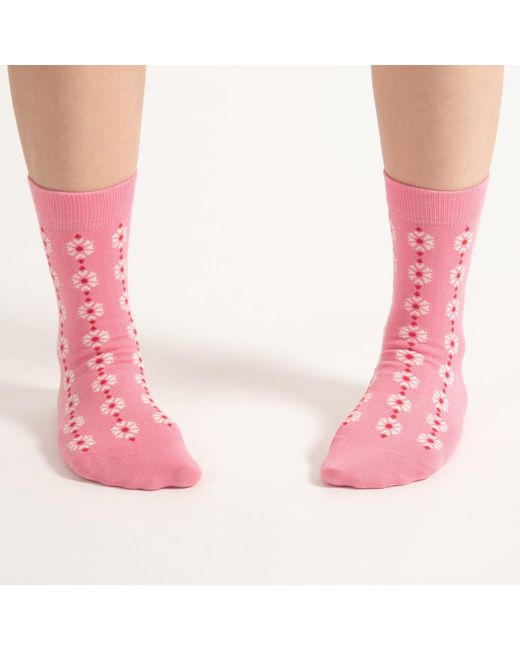 Peper Harow - Made in England Red Daisy Socks – Bundle