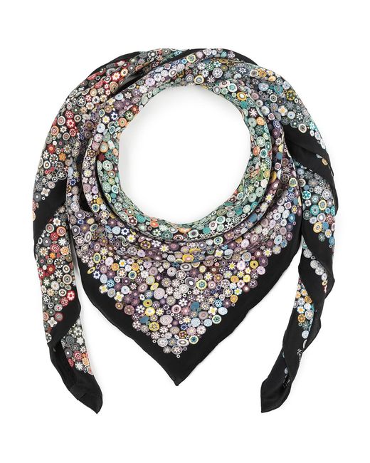 Kueen Gray Silk Scarf