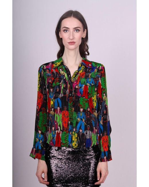 Any Old Iron Multicolor Heroes Printed Button Down Shirt