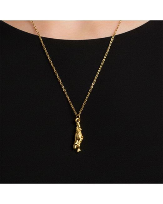 Moca Jewellery Metallic Drop Necklace