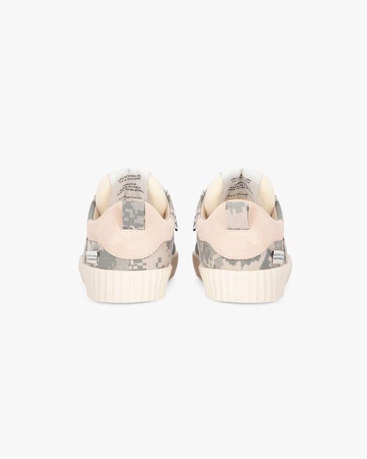 Springa | Unique Vulcanized Sneakers Italian Handmade Gray Wavy Pixel Sneakers for men