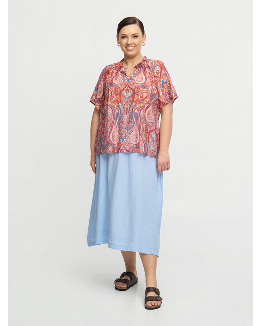 Zoe Red Veda Blouse