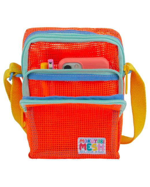 Mokuyobi Orange Neutrals Tiger Mesh Sidekick Sling