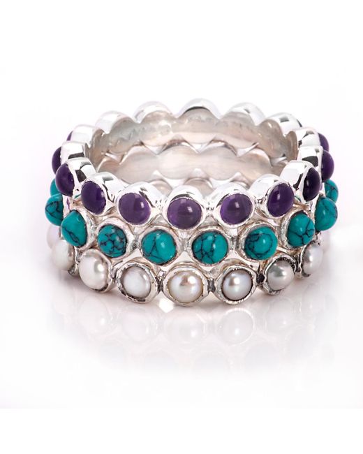 The Jewellery Store London Blue Gemstone Band