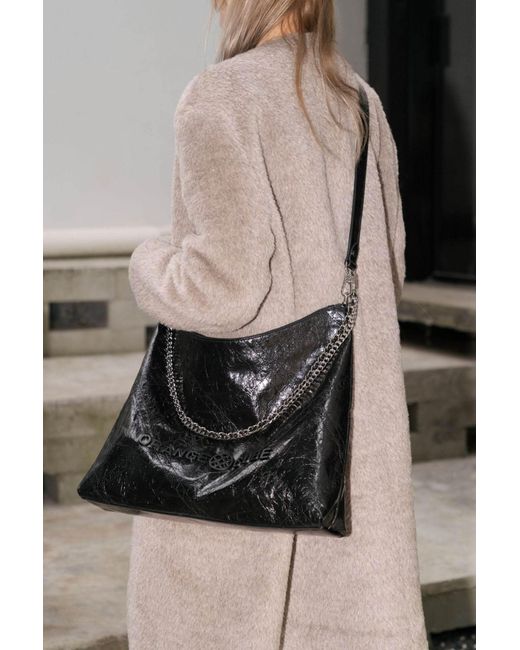 Orange Cube Black Metropolitan Crossbody Bag