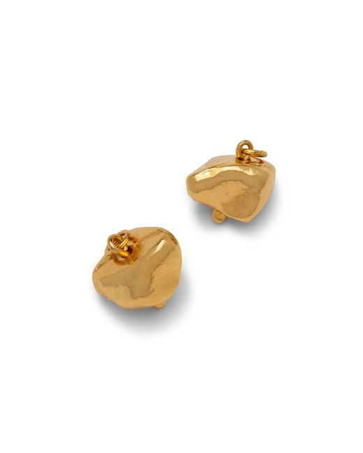 Jaredjamin White Nugget Charm Click-Top Hoop Earrings