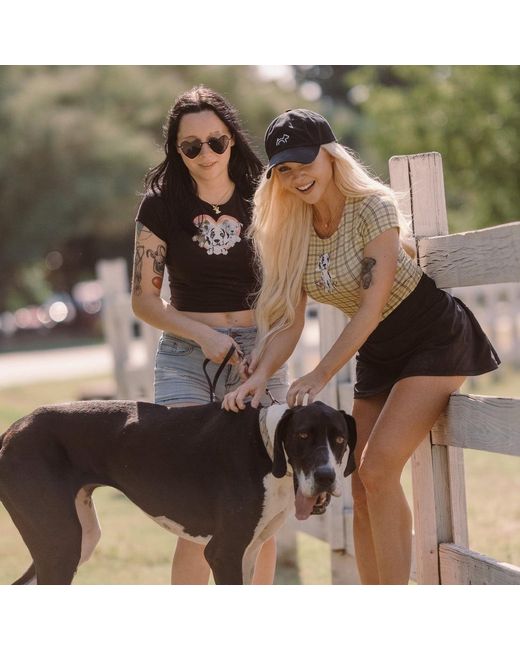 Cloud Haven Yellow Plaid Sweet Dane Tee