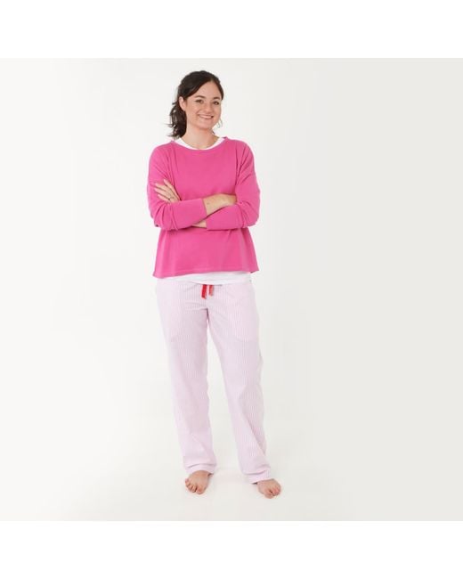 Lounge Pink Boxy Sweatshirt Hot