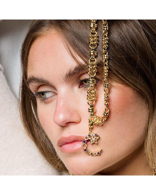 Alexie of Athens Metallic Dreamcatch Clip On Moon Charm
