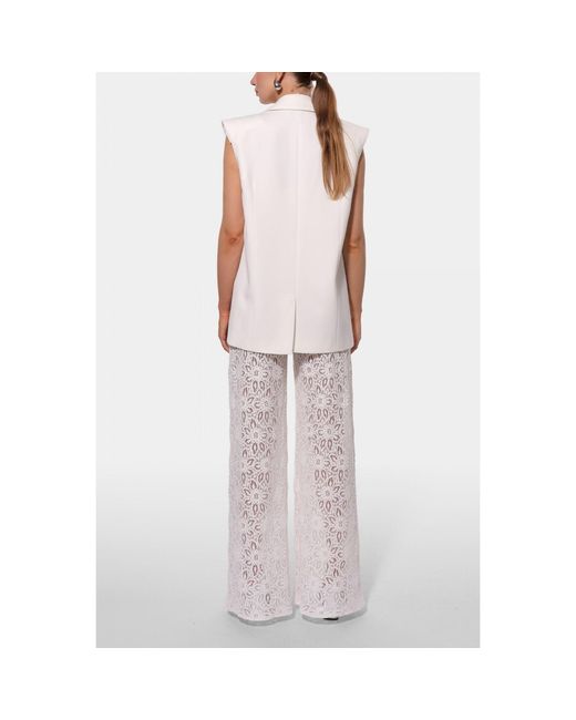 AGGI by HALEWSKI White Ursula Off Long Vest
