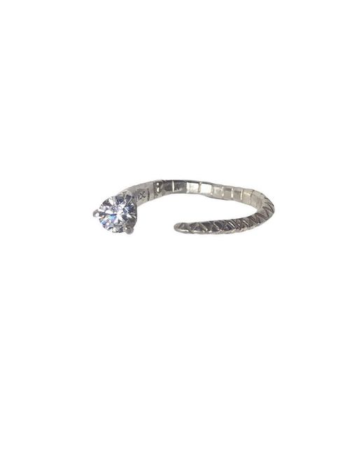 Aki Roc Jewelry White Rise Ring Sterling