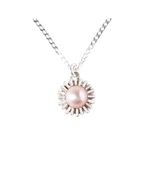 Lee Renee Metallic Dahlia Bud Freshwater Pearl Necklace –