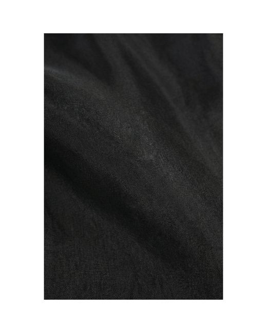 Modenaire Black Sheer Ruffle Blouse With Statement Bow