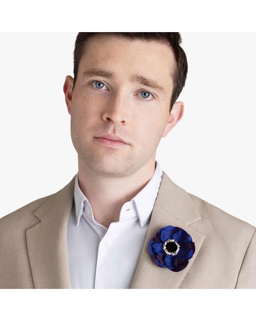 Helena Simon Blue The Anemone Floral Brooch