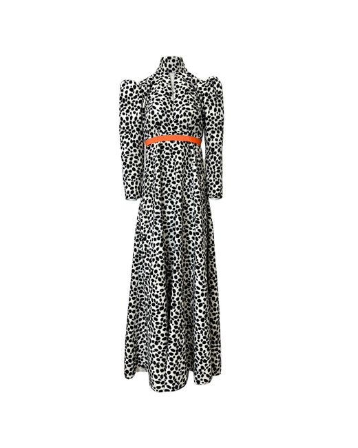 Couture to Your Door Black Boho Animal Print Maxi Dress