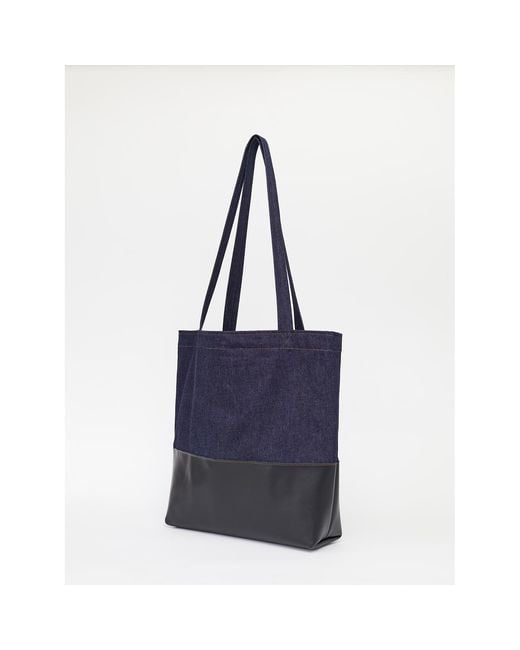 Hegarty Blue Selvedge Tote Bag for men