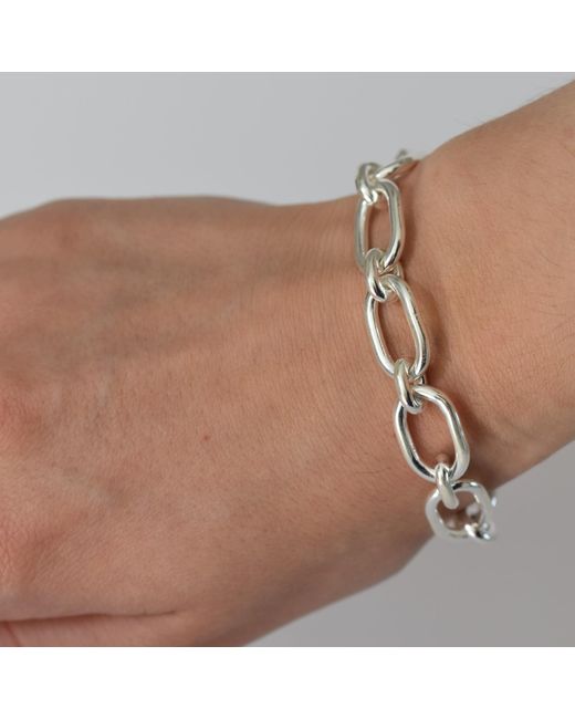 GEM BAZAAR Blue Double Link Chain Bracelet
