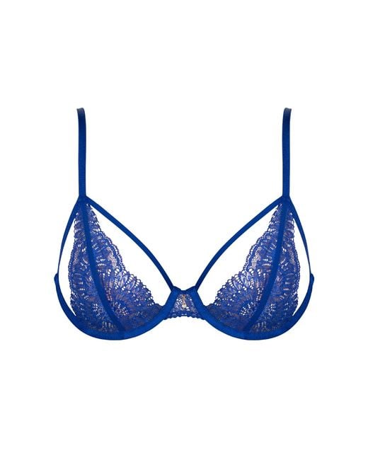BonBon Lingerie Blue Pamela Ouvert Bra Royal
