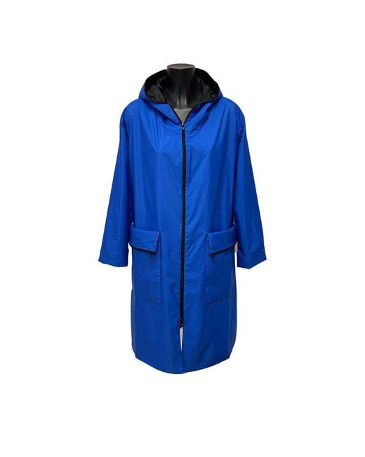 Maxjenny Blue Rain Jacket